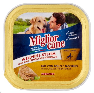 MIGLIORCANE PATE CON POLLO E TACCHINO 150 G