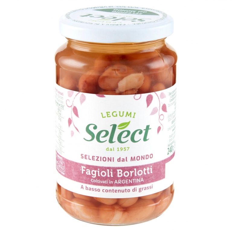 FAGIOLI SELECT BORLOTTI GR.360 VETRO              