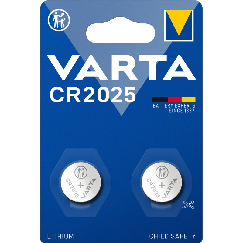 VARTA BATTERIE LITIO CR2025 PROFESSIONAL PZ.2