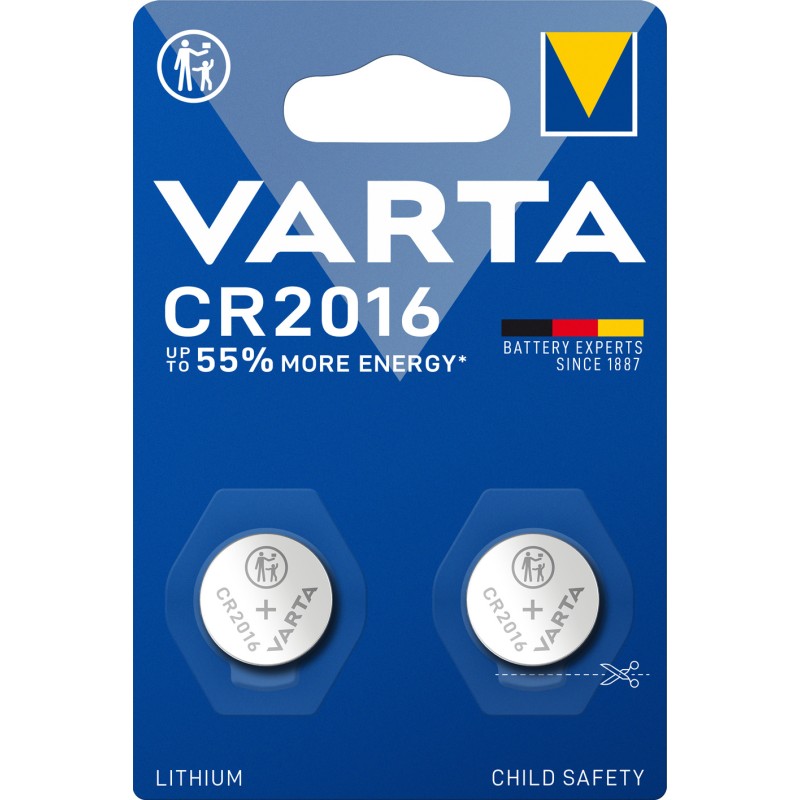 VARTA BATTERIE LITIO CR2016 PROFESSIONAL PZ.2