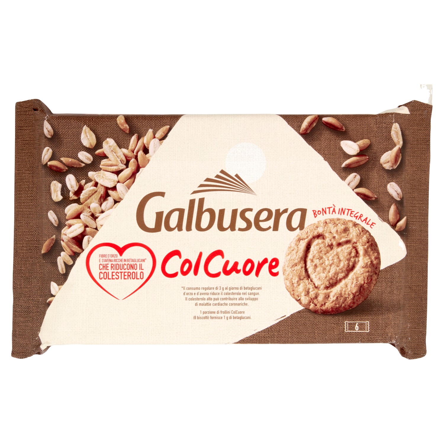 GALBUSERA COLCUORE RICCHI DI FIBRE CON BETAGLUCANI* D'ORZO E D'AVENA 6 X 50 G