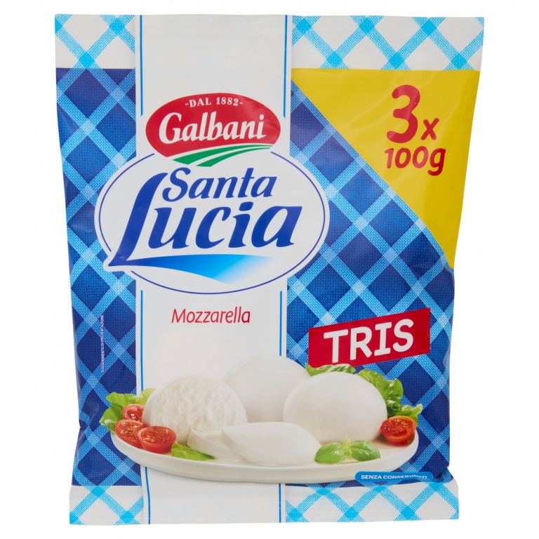 GALBANI SANTA LUCIA TRIS MOZZARELLA 3 X 100 G