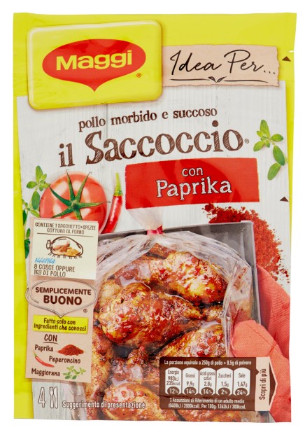 MAGGI IDEA PER IL SACCOCCIO CON PAPRIKA SACCHETTO E SPEZIE PER POLLO AL FORNO 1 PEZZO
