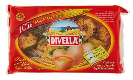 DIVELLA 107/B TAGLIATELLE PAGLIA E FIENO 500 G