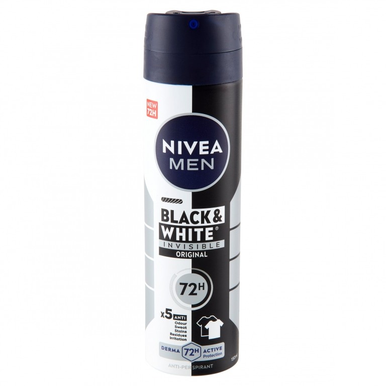 NIVEA MEN ANTI-PERSPIRANT BLACK&WHITE INVISIBLE ORIGINAL 150 ML