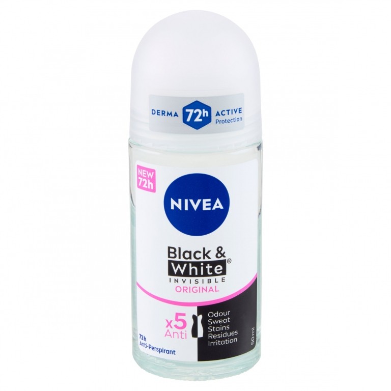 NIVEA BLACK & WHITE INVISIBLE ORIGINAL ANTI-PERSPIRANT 50 ML