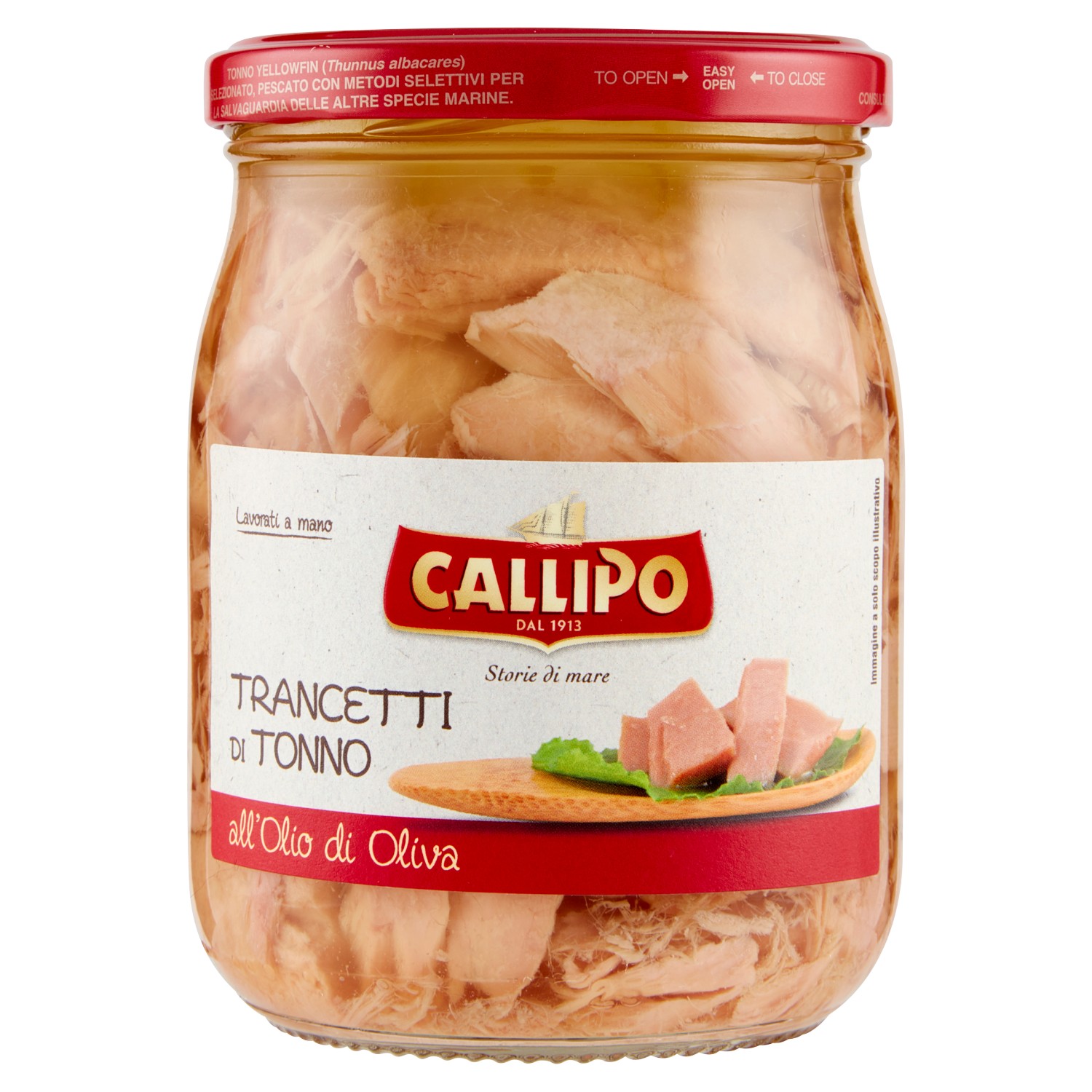 TRANCETTI DI TONNO CALLIPO GR.550 VETRO