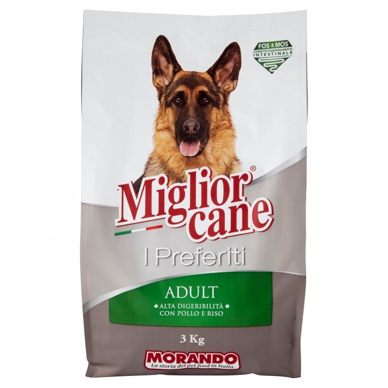 MIGLIORCANE I PREFERITI ADULT CON POLLO E RISO 2,5 KG