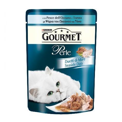 PURINA GOURMET PERLE GATTO DUETTI PESCE DELL'OCEANO E TONNO BUSTA 85G