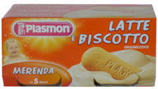 PLASMON LA MERENDA DEI BAMBINI LATTE E BISCOTTO 2 X 120 G