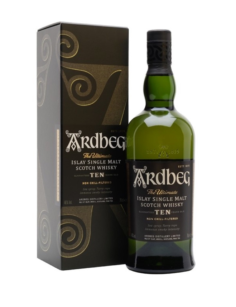 WHISKY ARDBEG 10 YEARS OLD 70 CL. ASTUCCIO