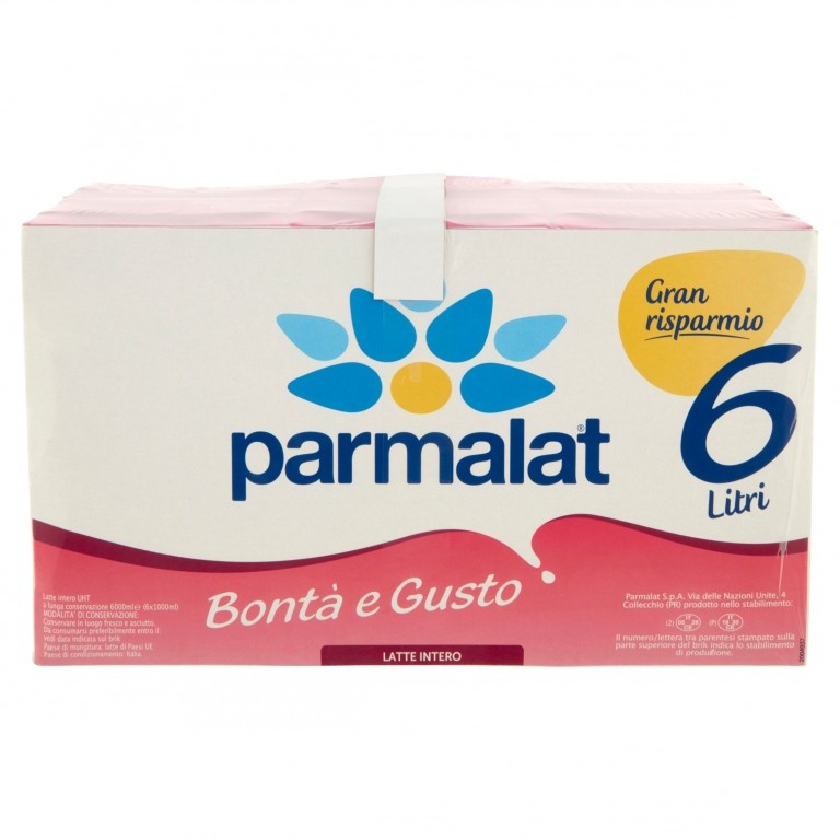 PARMALAT BONTA E GUSTO LATTE INTERO 6 X 1000 ML