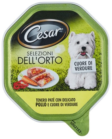 CESAR CUORE DI VERDURE TENERO PATE CON DELICATO POLLO E CUORE DI VERDURE 150 G