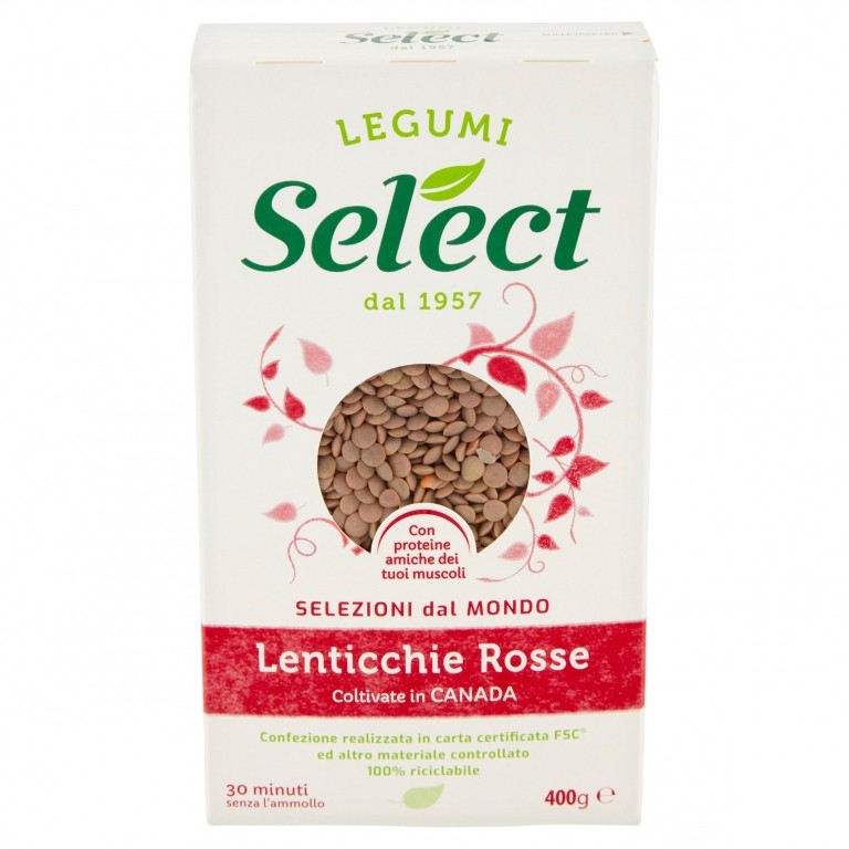 SELECT I LEGUMI LENTICCHIE ROSSE 400 G