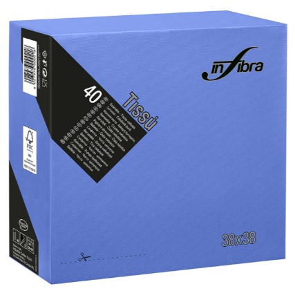 TOVAGLIOLI TISSU' BLU 38X38 2V.PZ 40