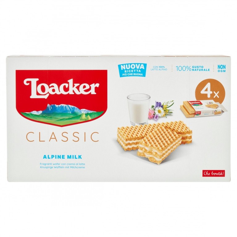 LOACKER CLASSIC MILK 4 X 45 G
