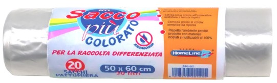 SACC.NETT.HOME LINE 50X60 PZ.20 TRASPARENTE