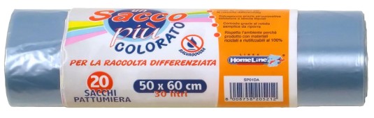 SACC.NETT.HOME LINE 50X60 PZ.20 AZZURRO