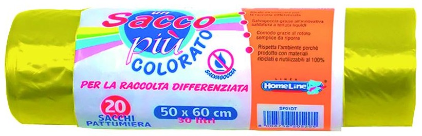 SACC.NETT.HOME LINE 50X60 PZ.20 GIALLO