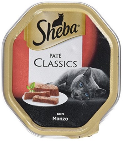 SHEBA PATE CLASSICS CON MANZO 85 G