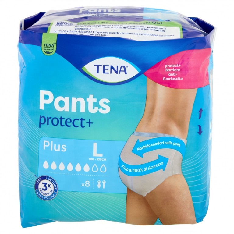 TENA PANTS PLUS L 8 PZ