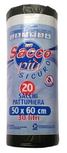 SACC.NETT.HOME LINE 50X60 PZ.20 NERO