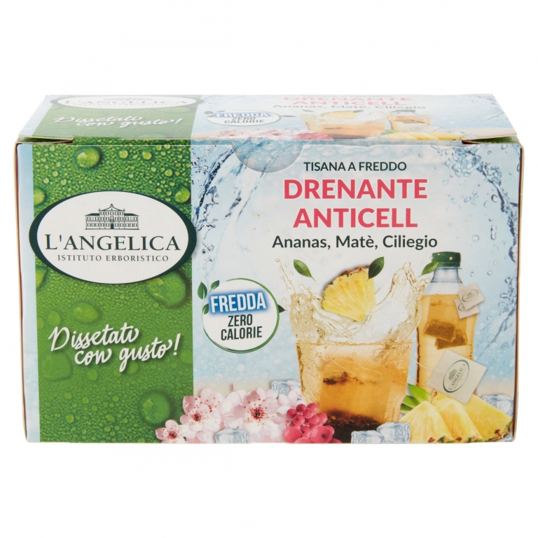 L'ANGELICA NUTRACEUTICA TISANA A FREDDO IN FILTRO DRENANTE ANTICELL 18 FILTRI 36 G