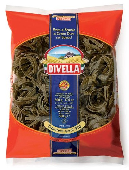 PASTA DIVELLA N.91B TAGLIATELLE VERDI GR.500