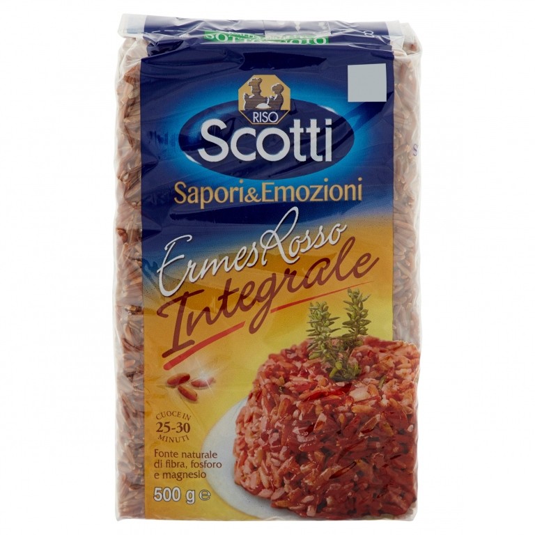 RISO SCOTTI SAPORI&EMOZIONI ERMES ROSSO INTEGRALE 500 G
