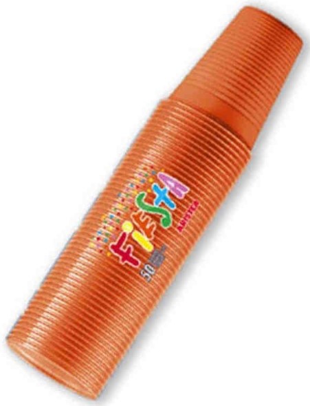 BICCHIERI CC 200 FIESTA ARANCIO PZ 50