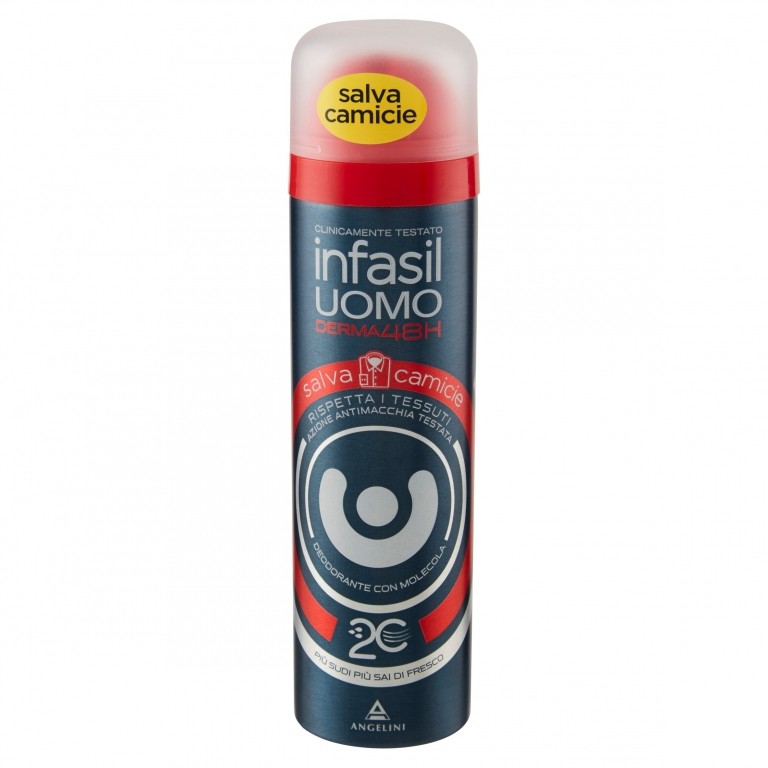 INFASIL UOMO DERMA48H DEODORANTE SPRAY SALVA CAMICIE 150 ML