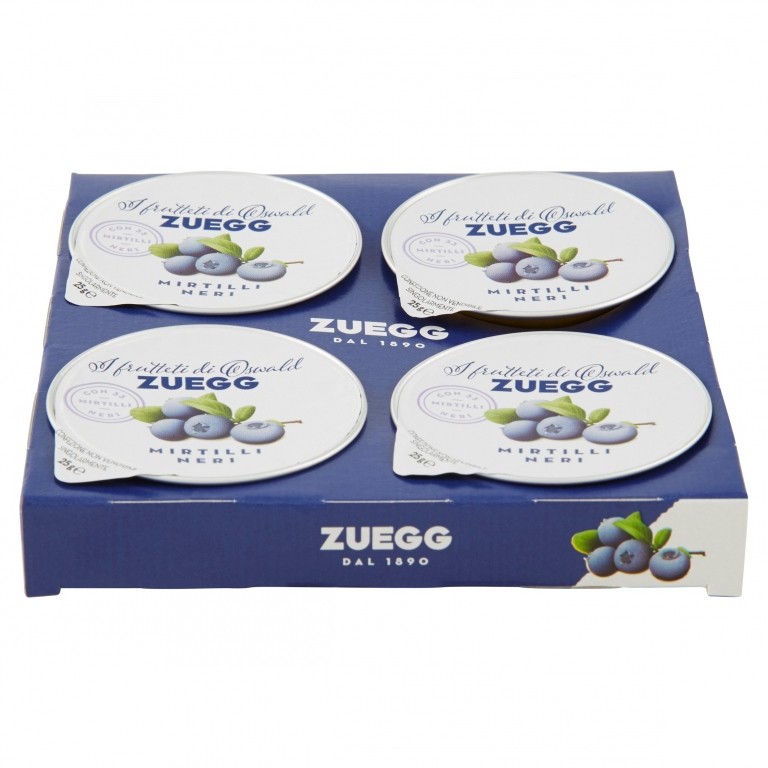 ZUEGG I FRUTTETI DI OSWALD ZUEGG MIRTILLI NERI 4 X 25 G