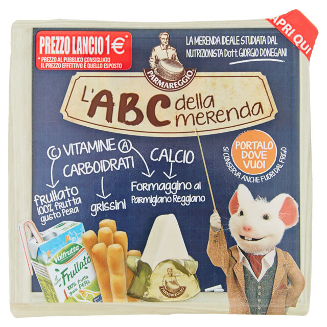 PARMAREGGIO L'ABC DELLA MERENDA CON FORMAGGINO AL PARMIGIANO REGGIANO
