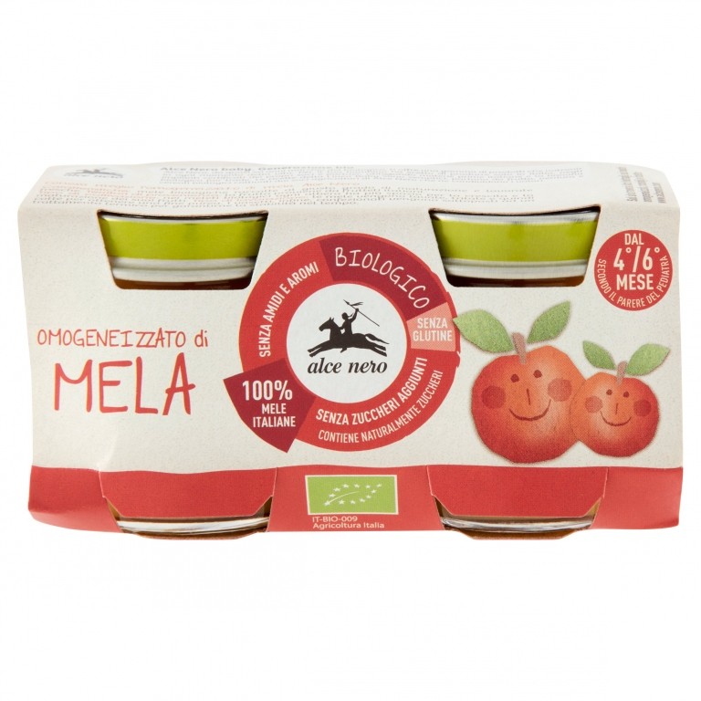 OMO BIO ALCE NERO MELA GR.80X2
