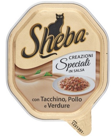 SHEBA CREAZIONI SPECIALI IN SALSA CON TACCHINO, POLLO & VERDURE 85 G