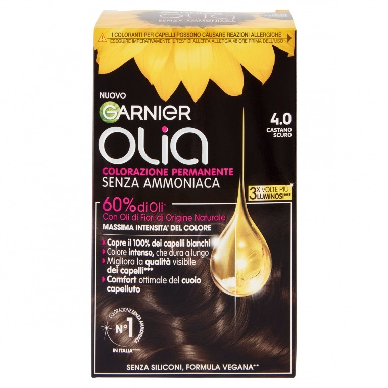 GARNIER OLIA COLORAZIONE PERMANENTE 4.0 CASTANO SCURO