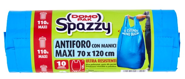 SACC.NETT.SPAZZY BLU C/MANICO 70X120 LT110