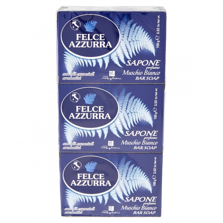 FELCE AZZURRA SAPONE PROFUMO MUSCHIO BIANCO 3 X 100 G