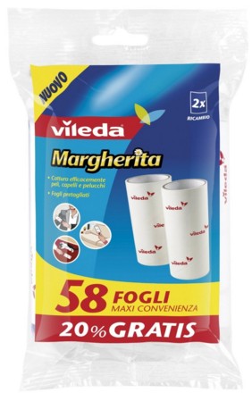 VILEDA SPAZZOLA ADESIVA PET-PRO RICARICA X2