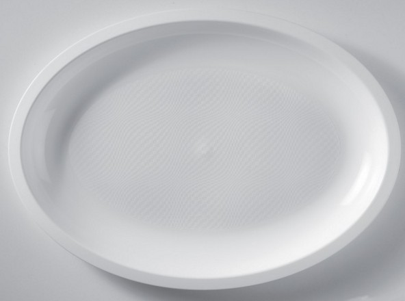 PIATTO OVALE BIANCO GRANDE PZ.25 MM305(2755-11)
