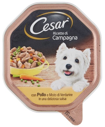 CESAR RICETTE DI CAMPAGNA CON POLLO E MISTO DI VERDURINE IN UNA DELIZIOSA SALSA 50 G