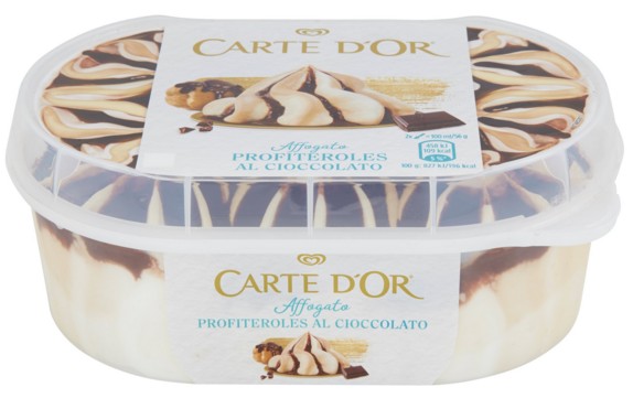 CARTE D'OR AFFOGATO PROFITEROLES AL CIOCCOLATO 500 G