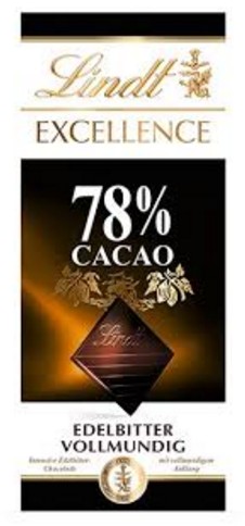 LINDT EXCELLENCE 78% CACAO FONDENTE AVVOLGENTE 100 G