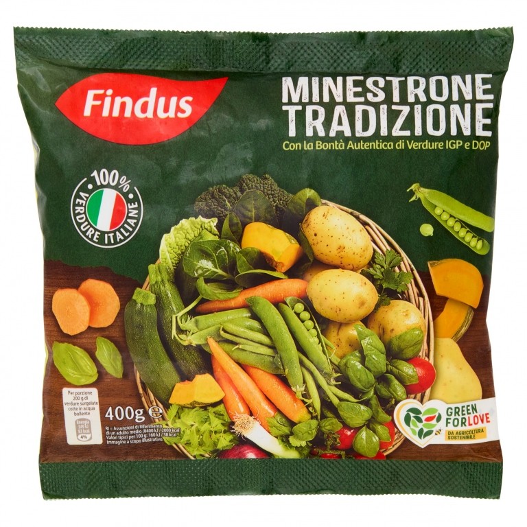 FINDUS MINESTRONE TRADIZIONE - CON VERDURE IGP E DOP 400 G