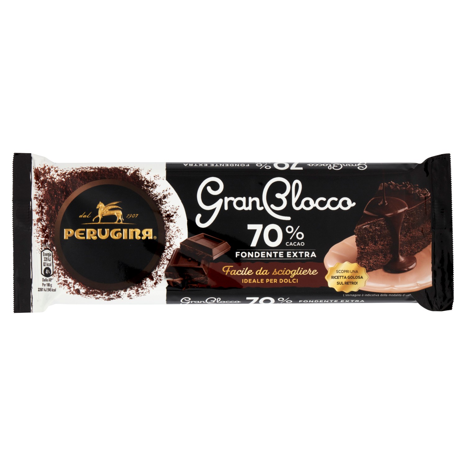 PERUGINA GRANBLOCCO CIOCCOLATO FONDENTE EXTRA 70% 150G