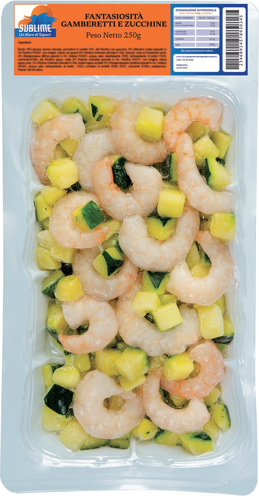 FANTASIOSITA'GAMBERETTI/ZUCCHINE SUBLIME GR250