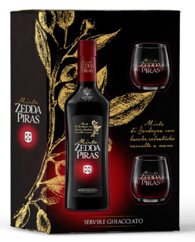 ZEDDA PIRAS MIRTO 50 CL + 2 BICCHERI