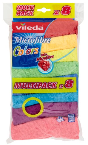 VILEDA MICROFIBRE COLORS MUTIPACK 8 PZ