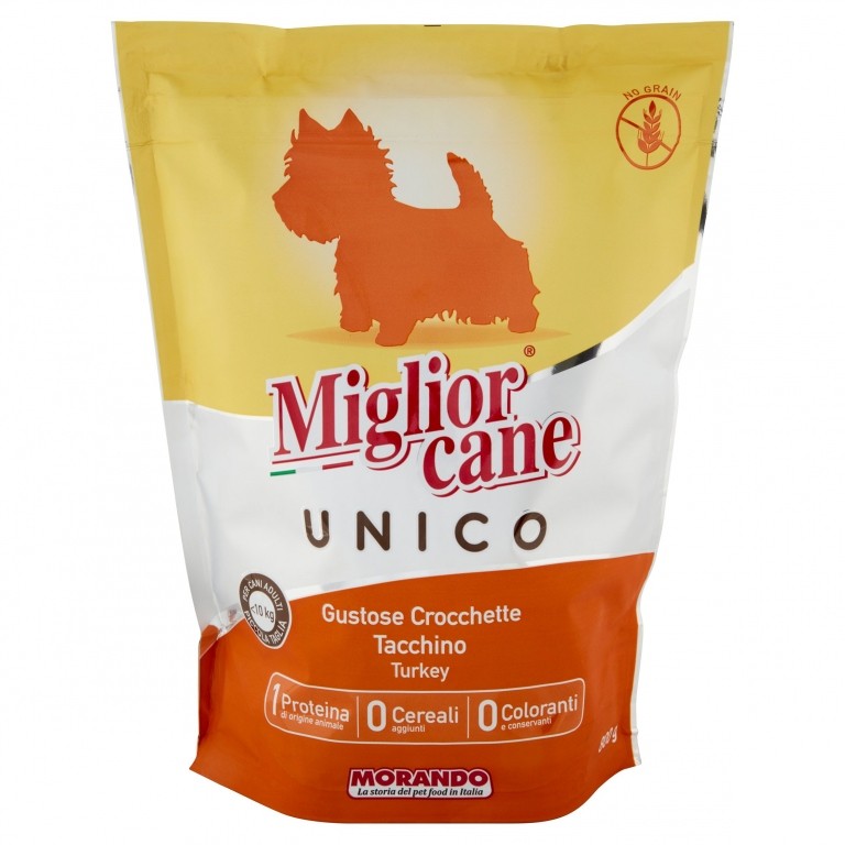 MORANDO CANE UNICO CROCCANTINI TACCHINO GR.800