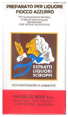 PREPARATO LIQUORE INDIE FIOCCO AZZURRO